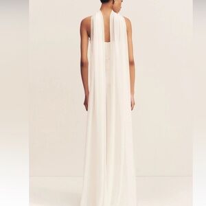 Shona joy lucent georgette scarf in ivory